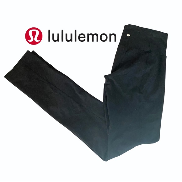 lululemon athletica Pants - Lululemon Black Leggings Tall Sz 6